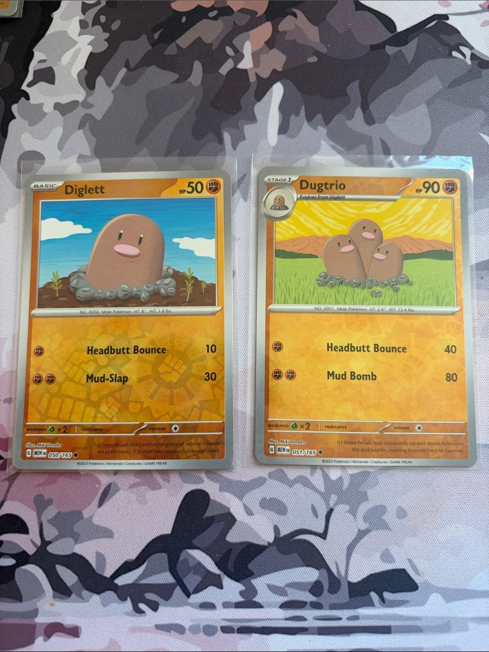 Diglett & Dugtrio Pokémon Evolution Card Reverse Holo Mini Lot ✨5/$25✨